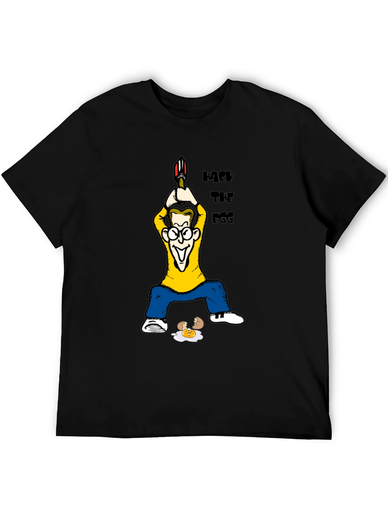 Hack The Egg T-Shirt - Funny Cartoon Design
