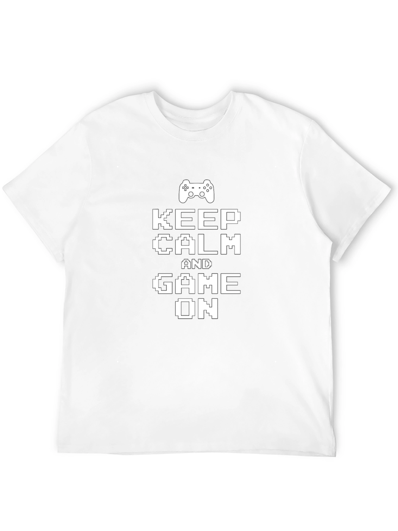 Keep Calm and Game On Black T-Shirt