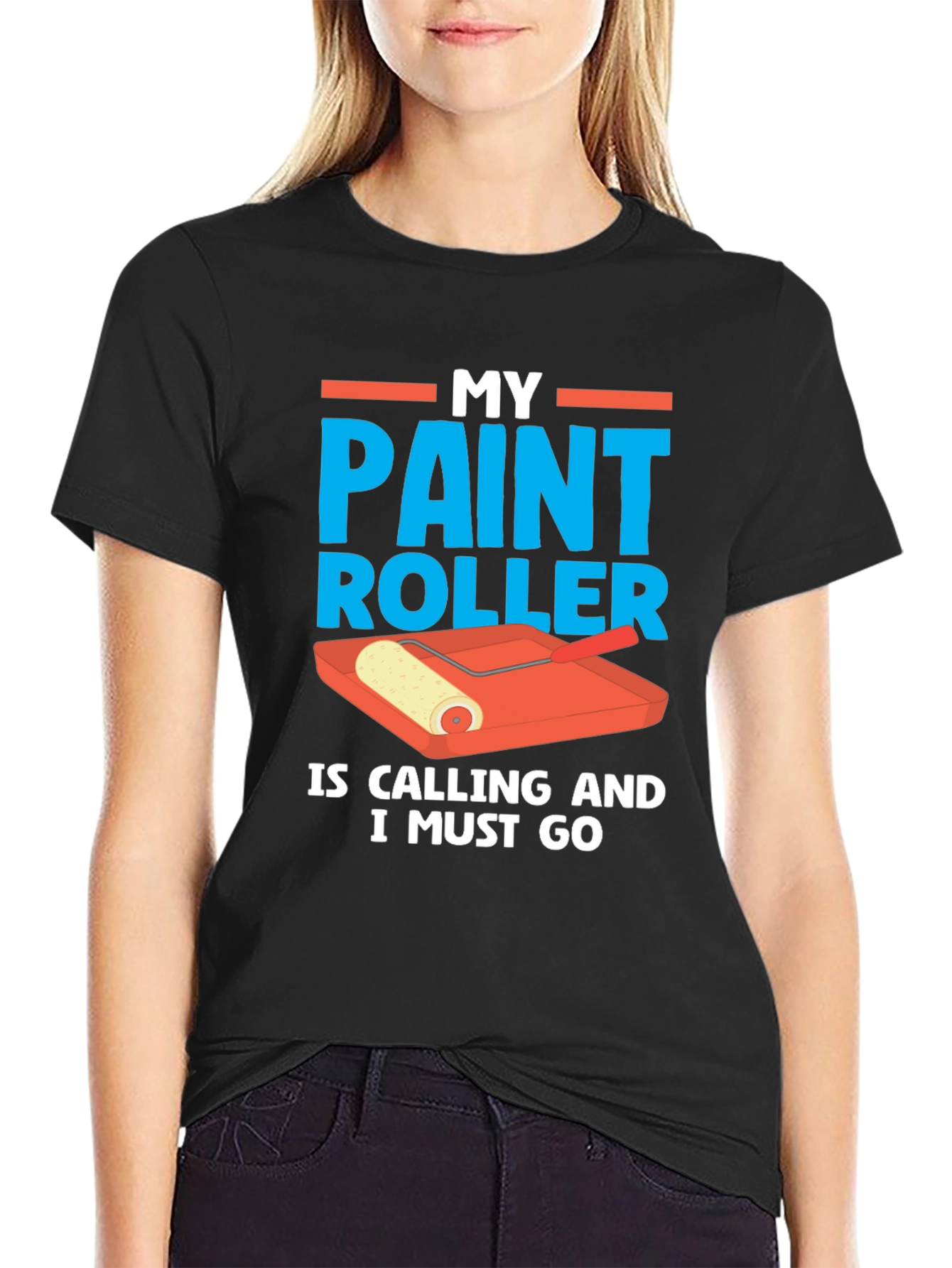 Paint Roller Calling T-Shirt - Painters Humor