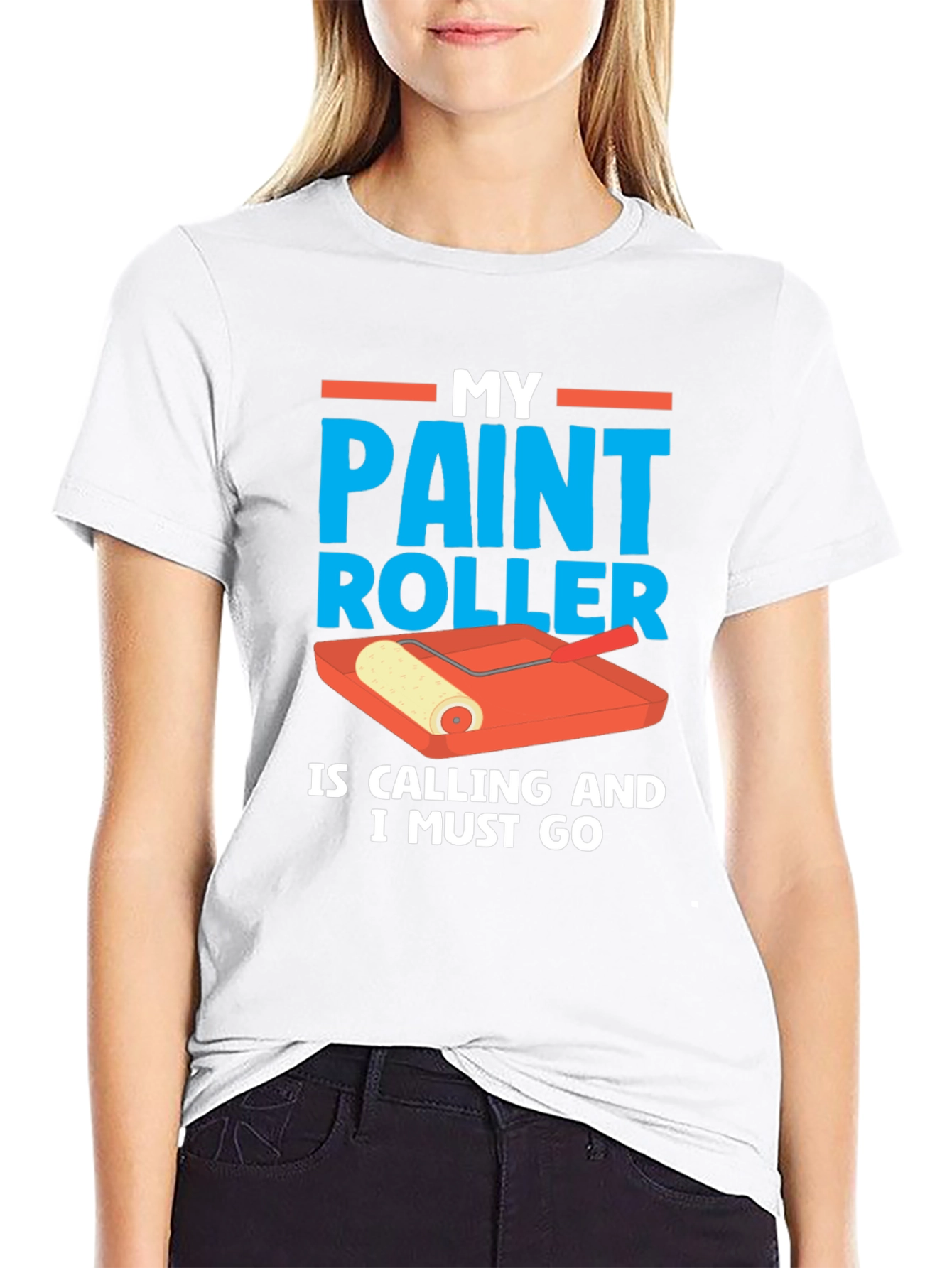 Paint Roller Calling T-Shirt - Painters Humor
