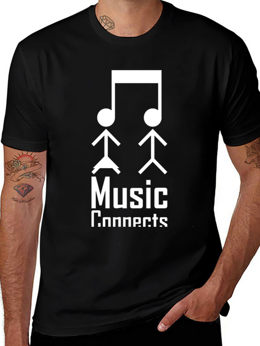 Music Connects Graphic Tee - Stylish Unisex T-Shirt