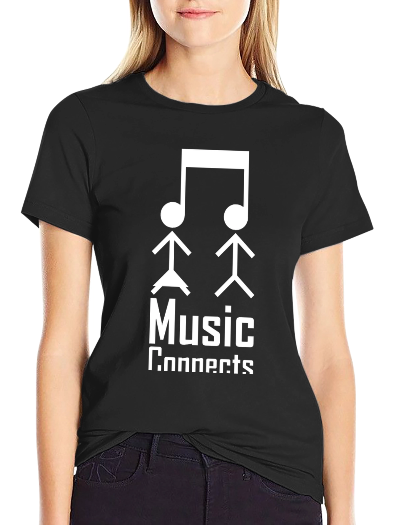 Music Connects Graphic Tee - Stylish Unisex T-Shirt