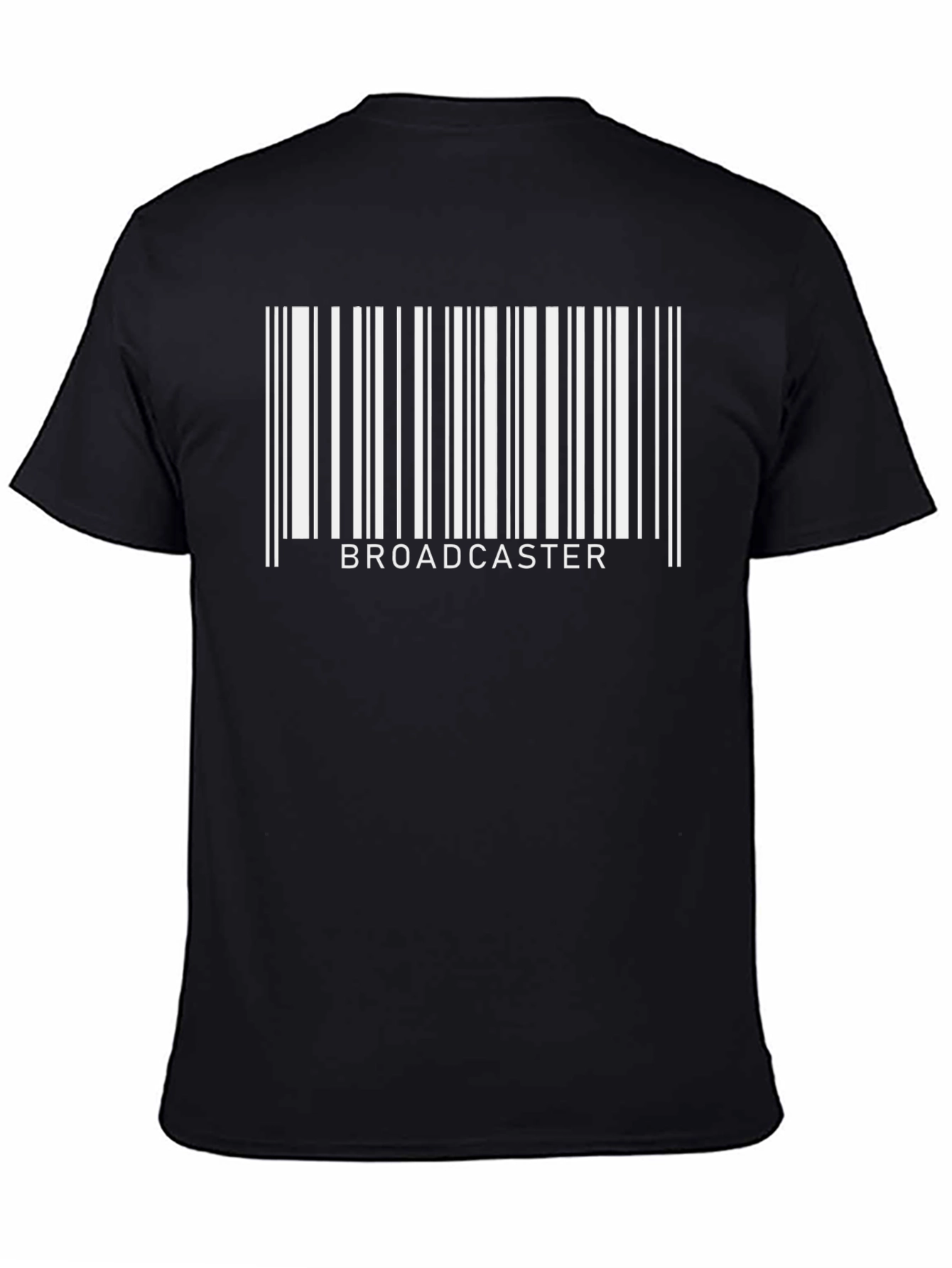 Broadcaster Barcode T-Shirt - Black