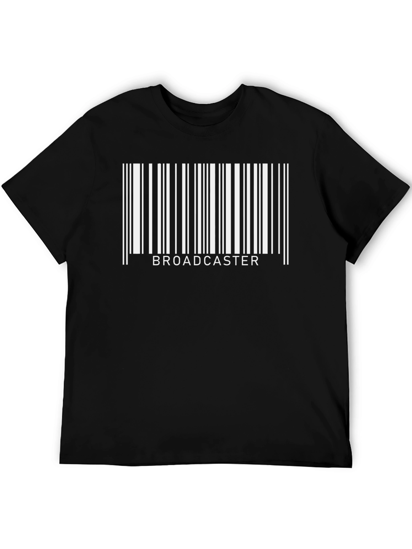 Broadcaster Barcode T-Shirt - Black