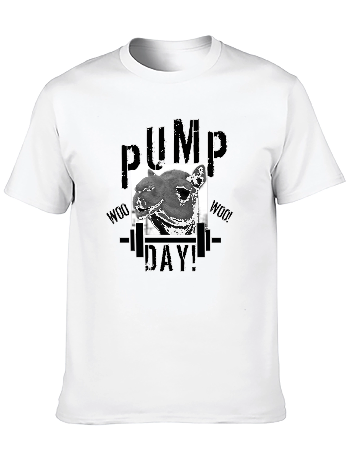 Pump Day Camel T-Shirt - Gym Workout Apparel