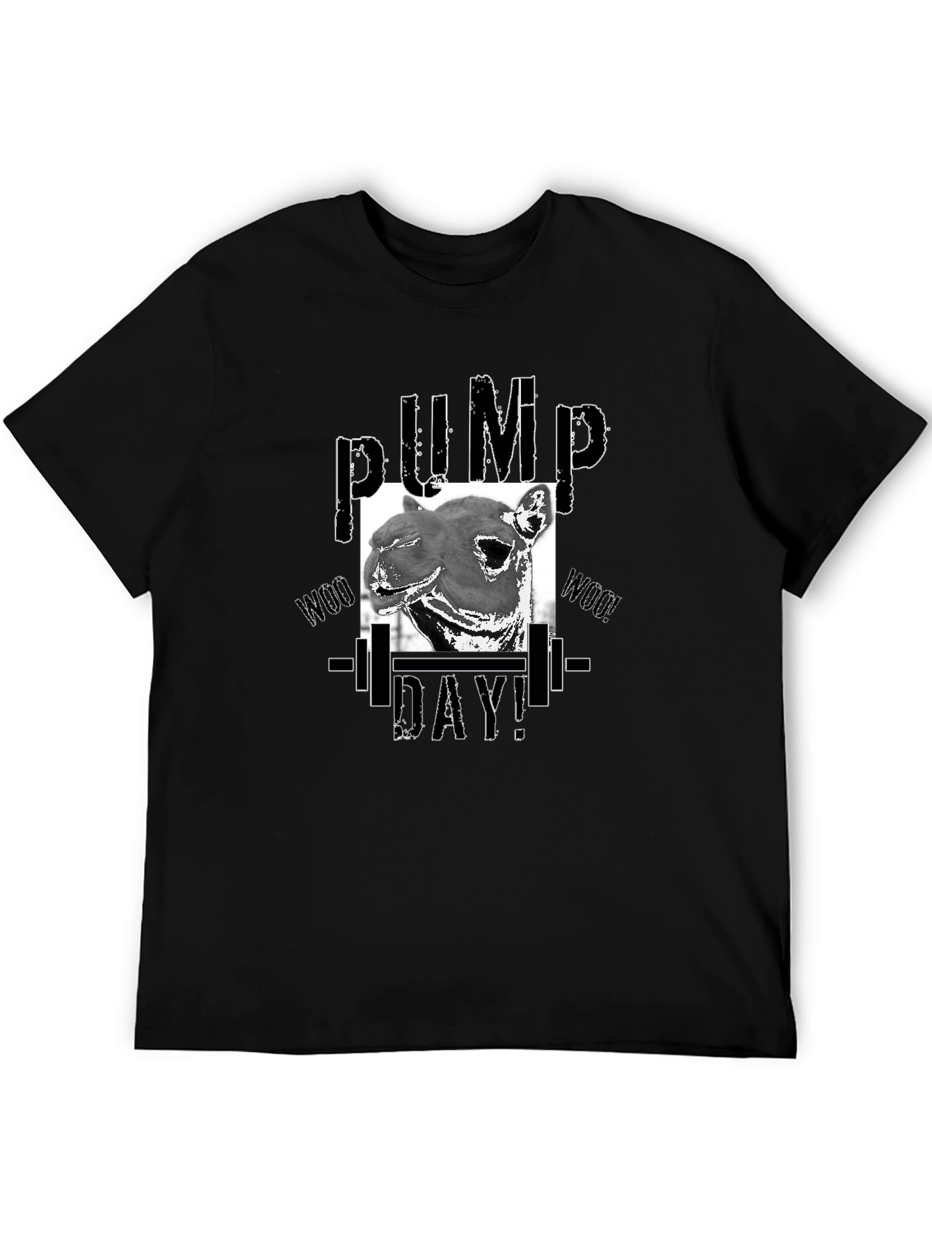 Pump Day Camel T-Shirt - Gym Workout Apparel