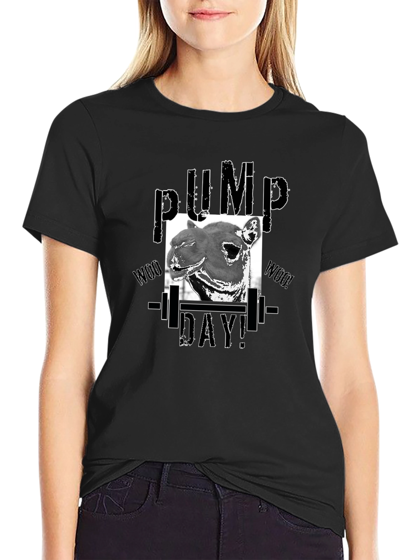 Pump Day Camel T-Shirt - Gym Workout Apparel