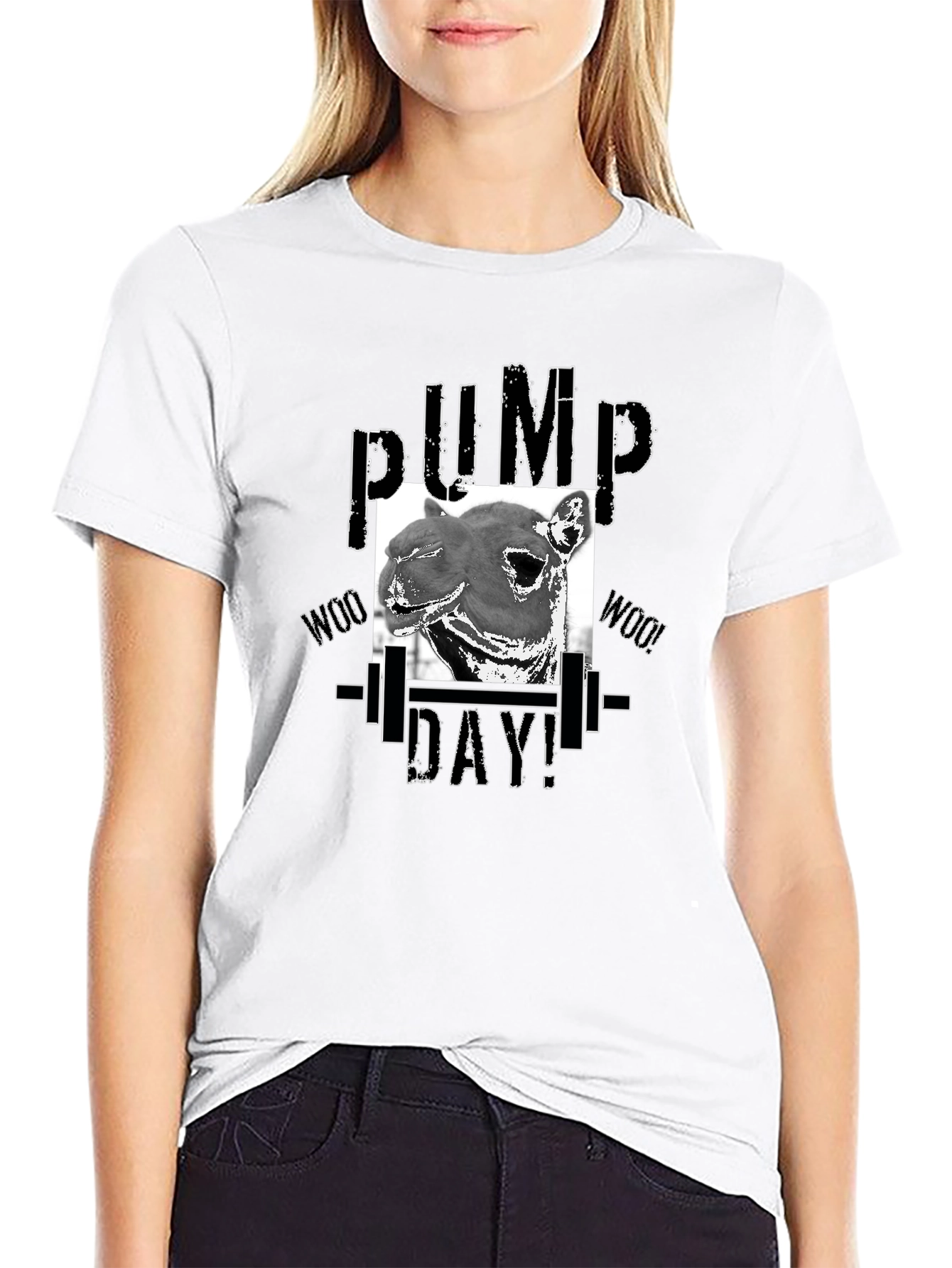 Pump Day Camel T-Shirt - Gym Workout Apparel