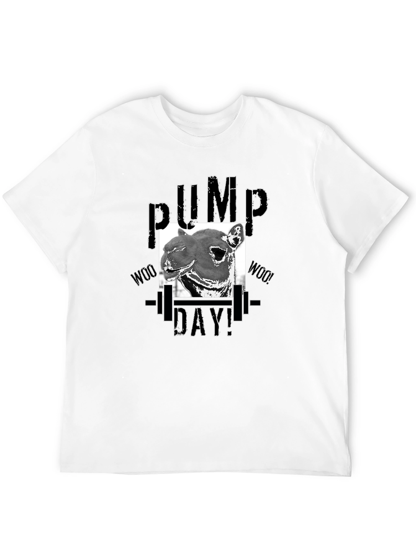 Pump Day Camel T-Shirt - Gym Workout Apparel