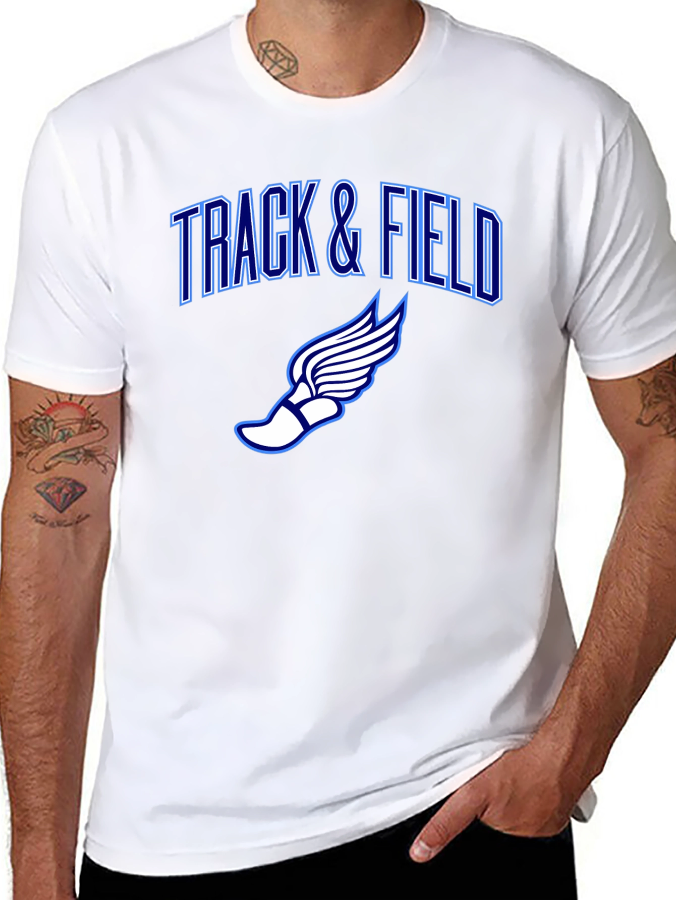 Track & Field Graphic T-Shirt - Athletic Design