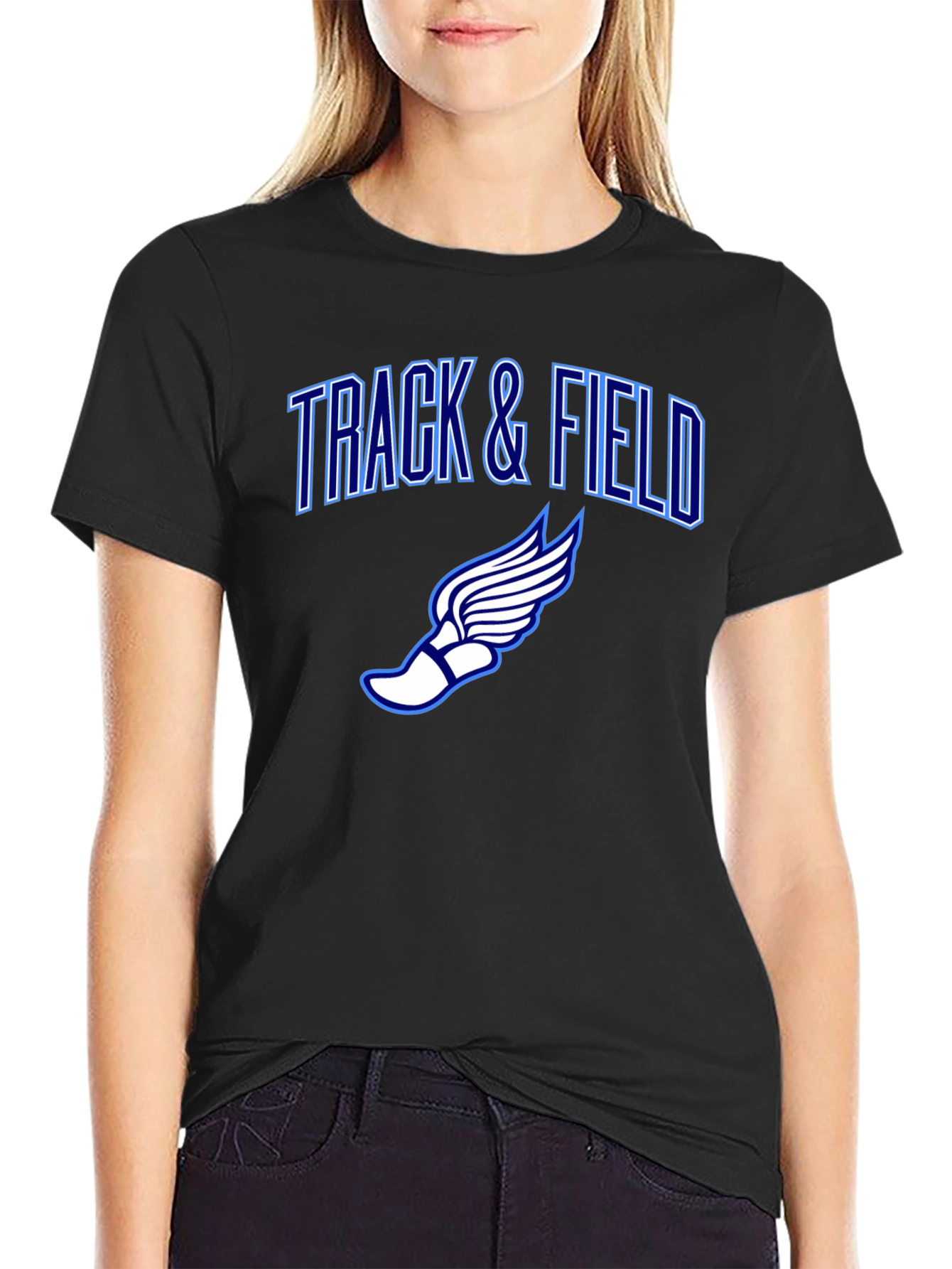 Track & Field Graphic T-Shirt - Athletic Design