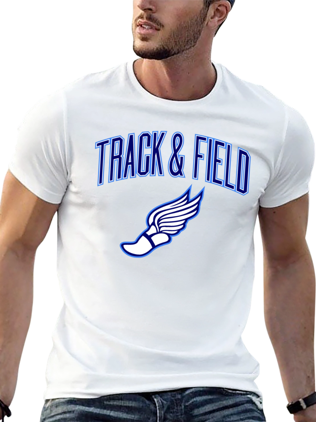 Track & Field Graphic T-Shirt - Athletic Design