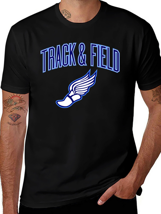 Track & Field Graphic T-Shirt - Athletic Design