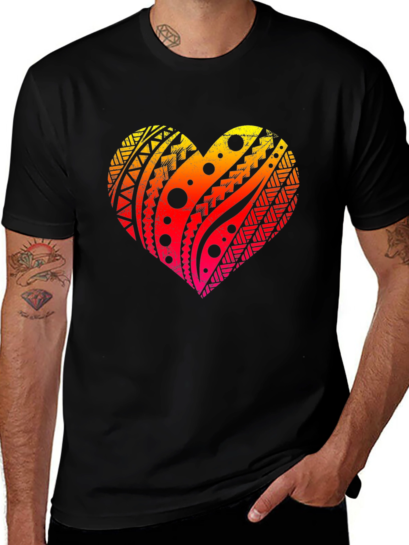 Tribal Heart Graphic Tee