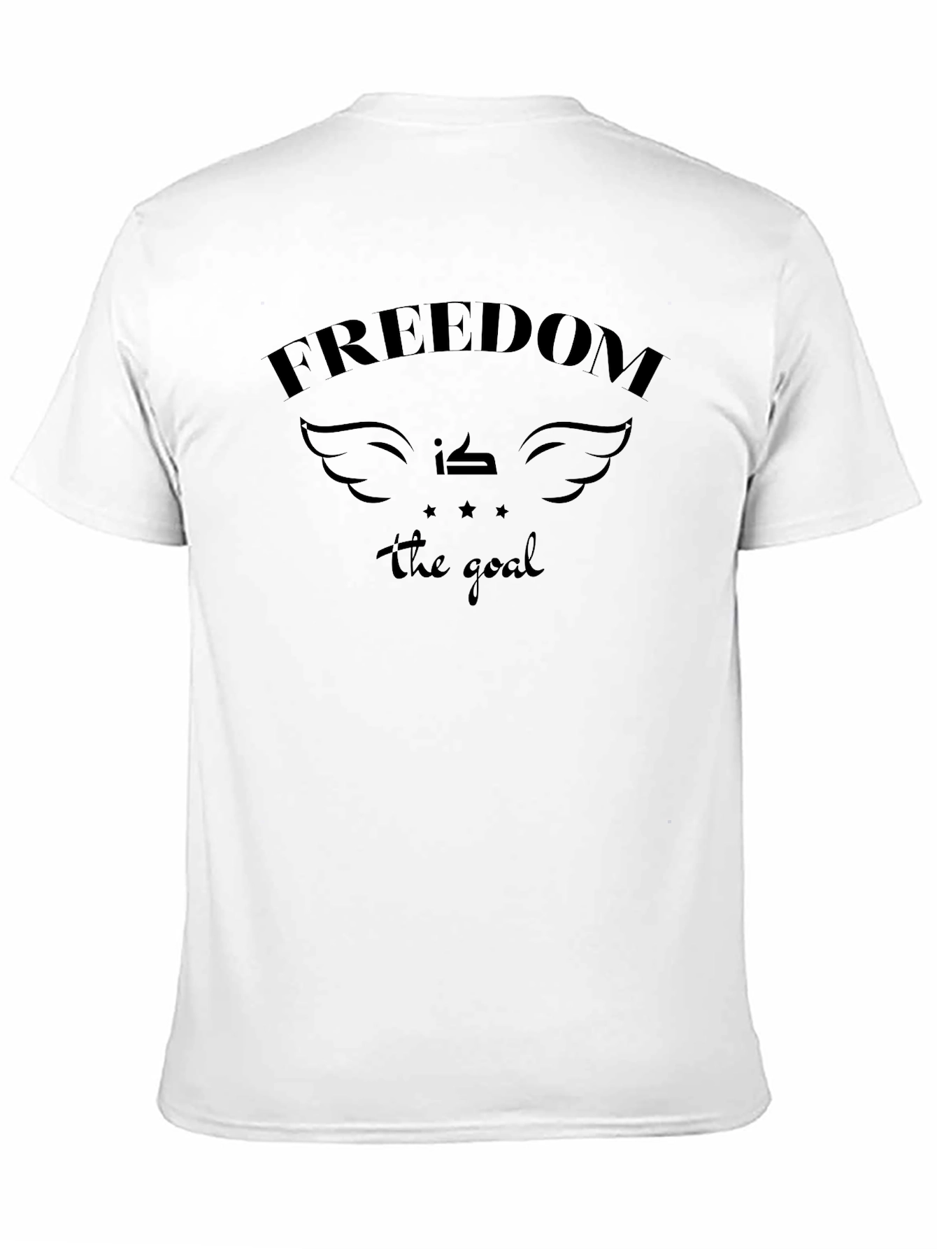 Freedom Is The Goal Black Graphic Tee