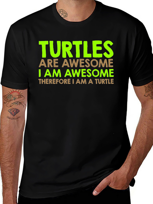 Turtles Are Awesome Graphic T-Shirt