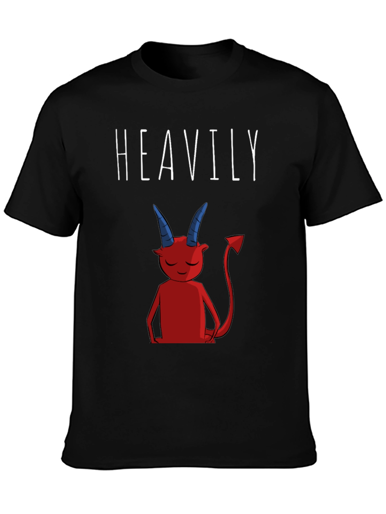 Heavily Devilish Graphic T-Shirt - Black