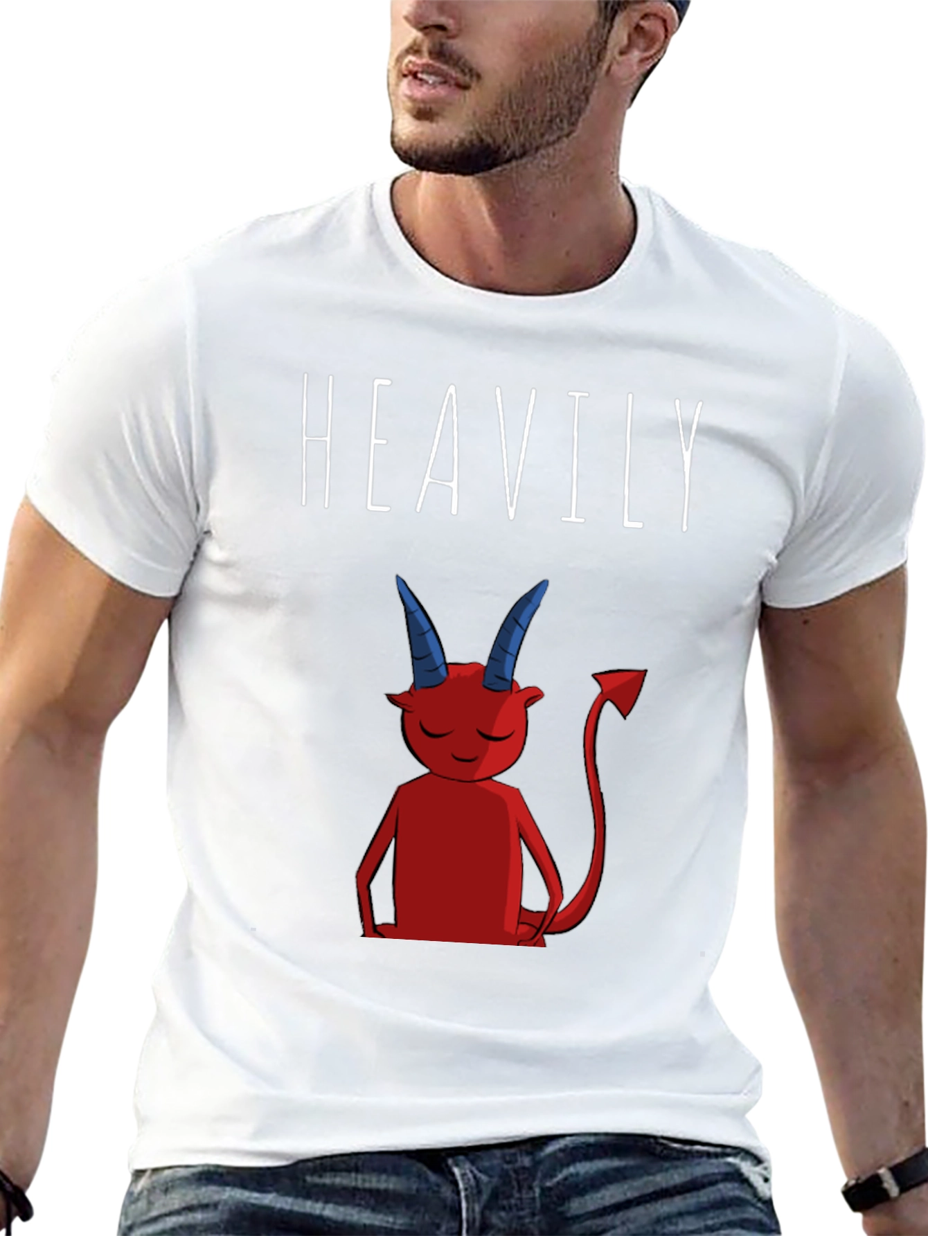 Heavily Devilish Graphic T-Shirt - Black