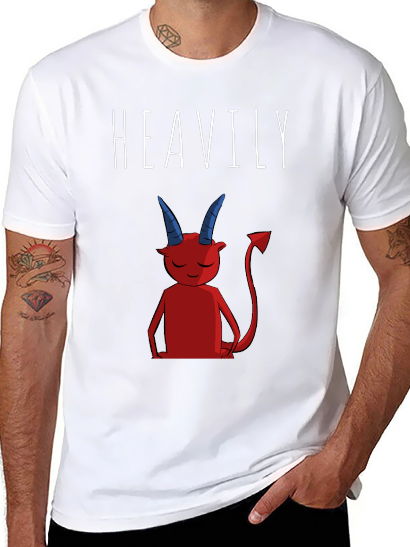 Heavily Devilish Graphic T-Shirt - Black