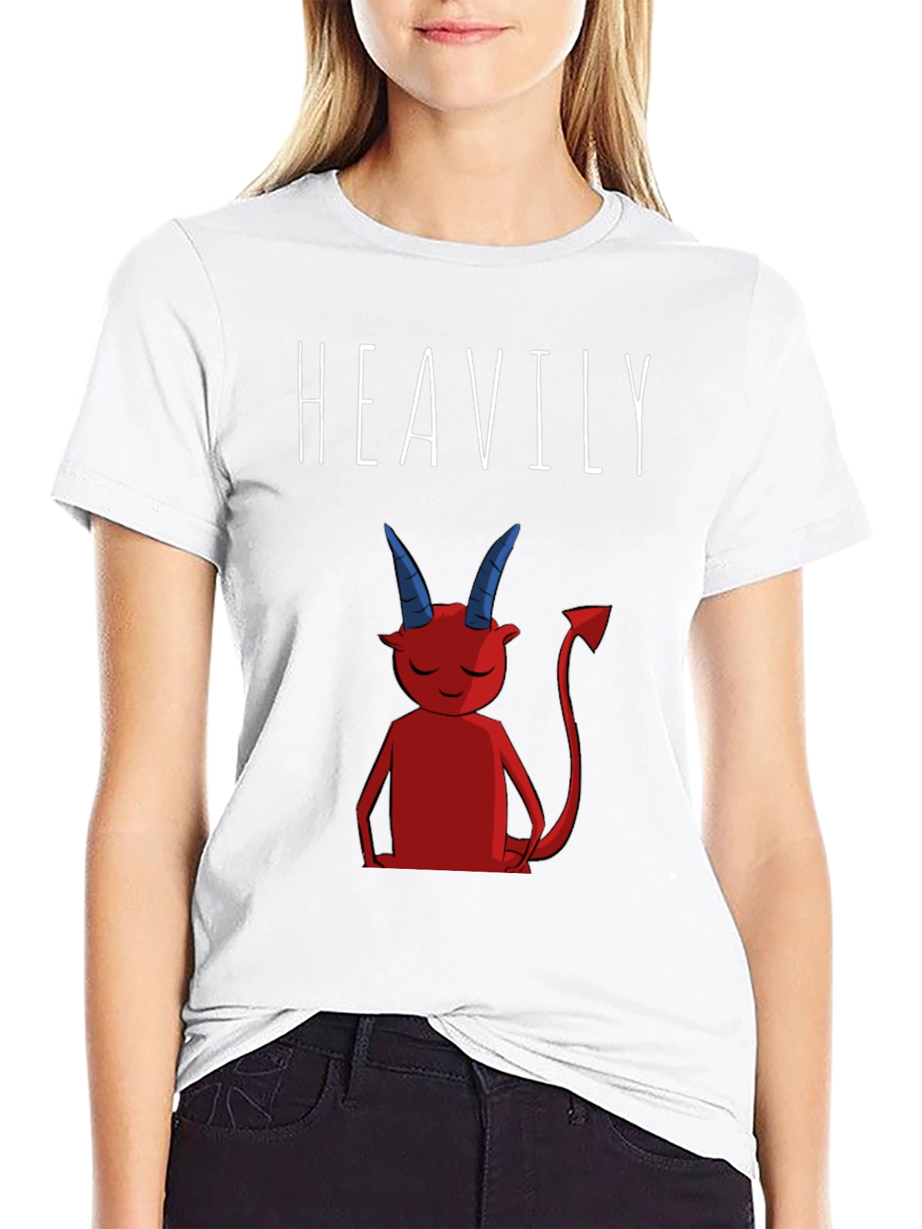 Heavily Devilish Graphic T-Shirt - Black