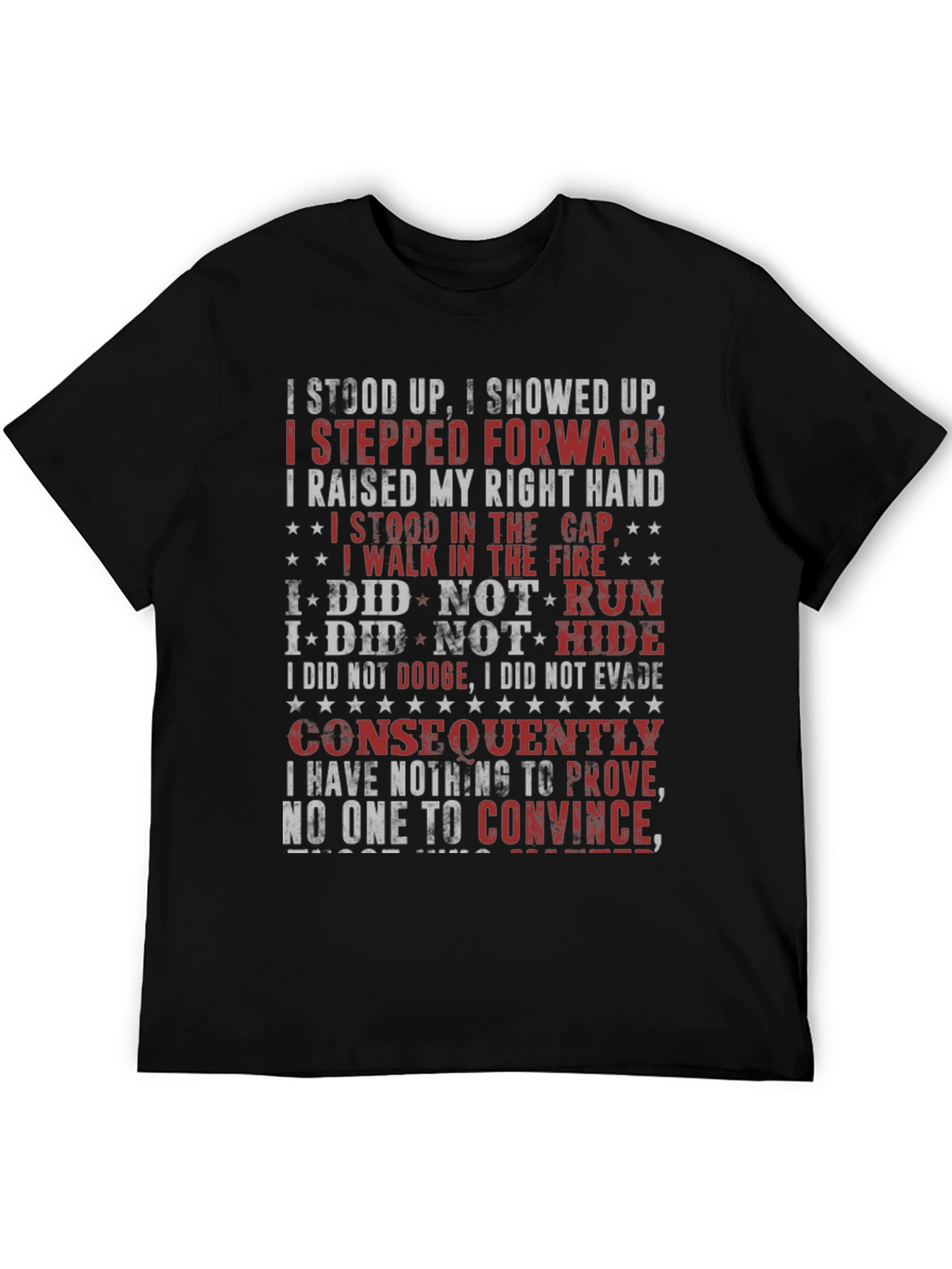 I Stood Up T-Shirt - Patriotic Design