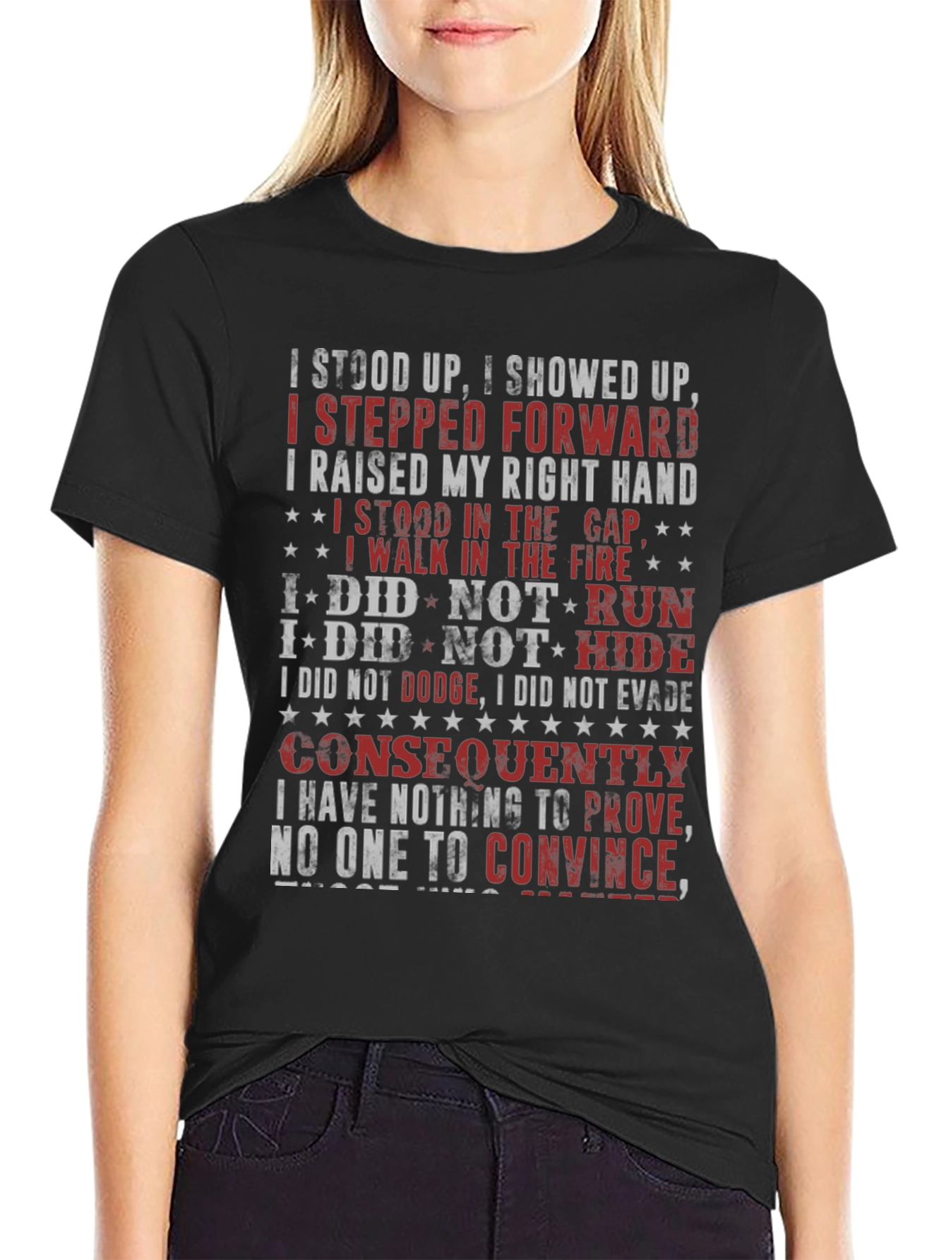 I Stood Up T-Shirt - Patriotic Design