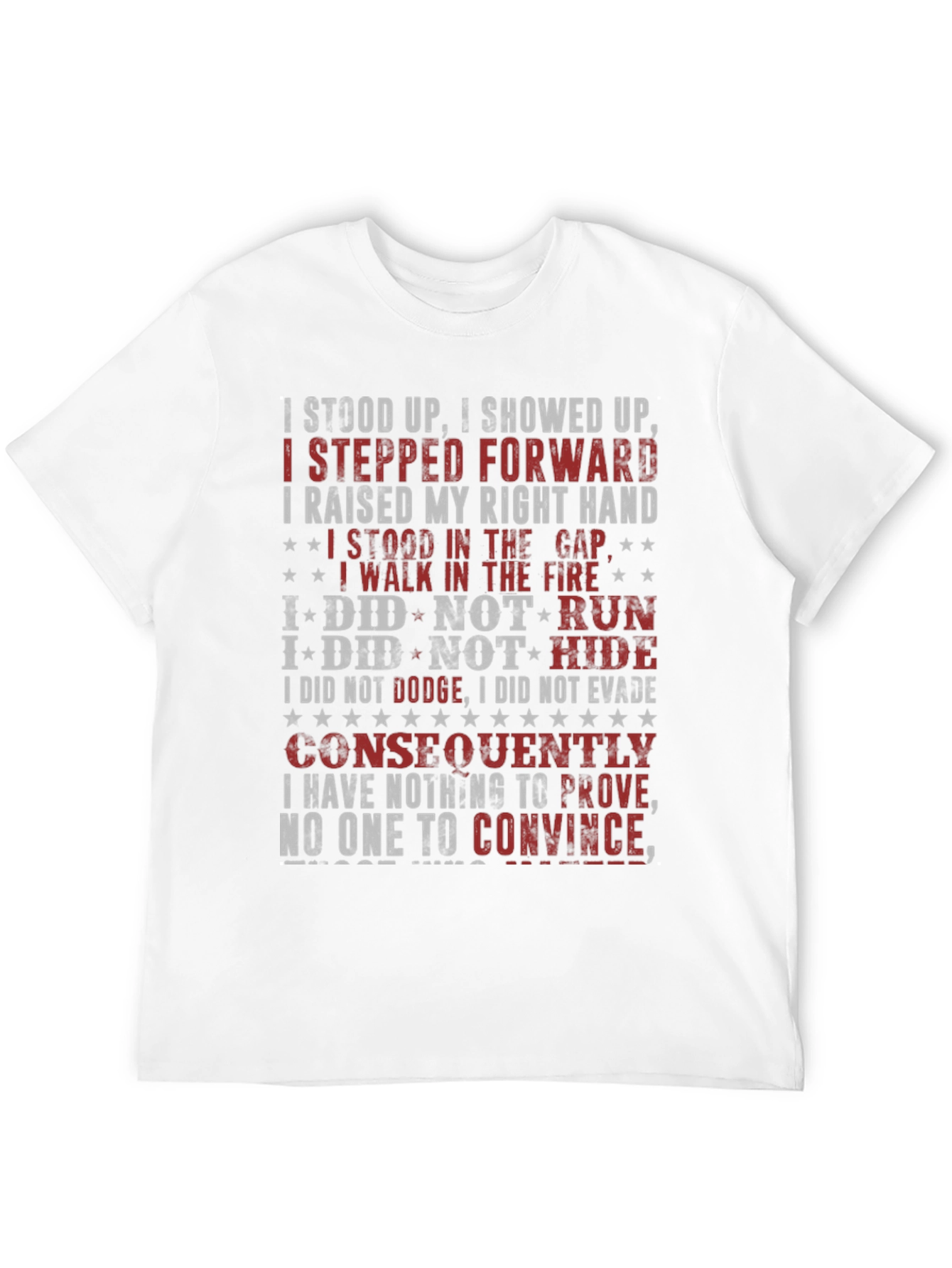 I Stood Up T-Shirt - Patriotic Design