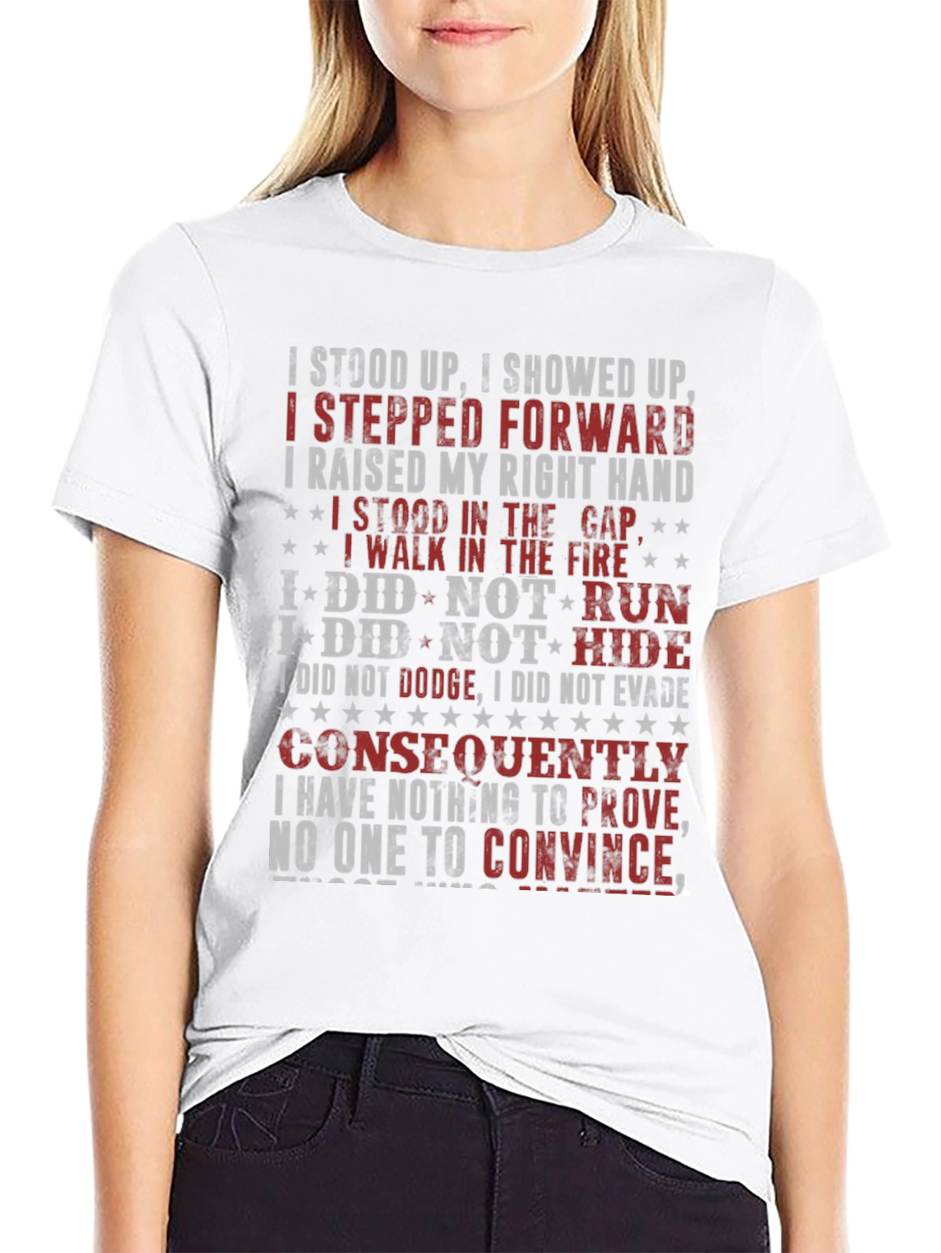 I Stood Up T-Shirt - Patriotic Design