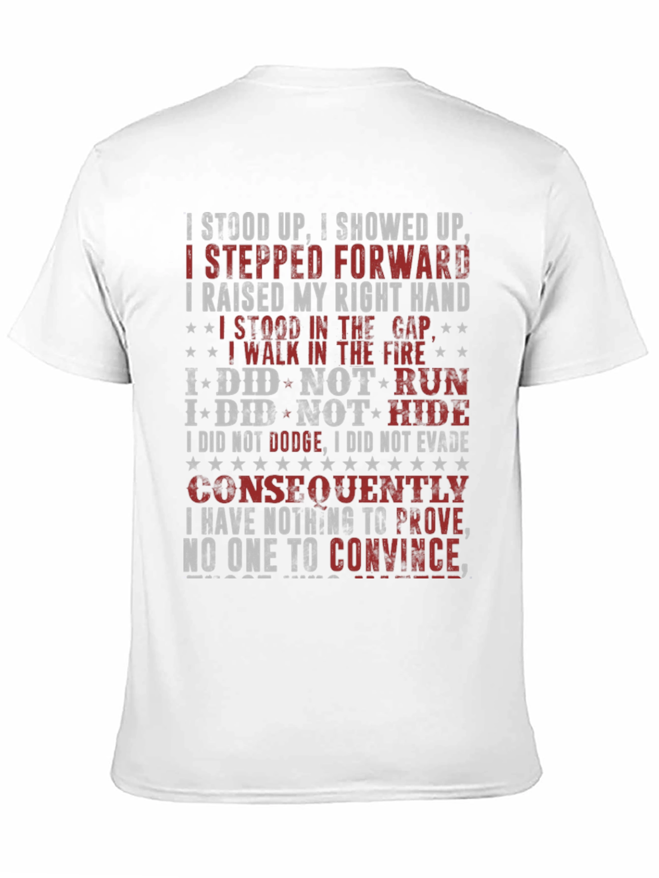 I Stood Up T-Shirt - Patriotic Design