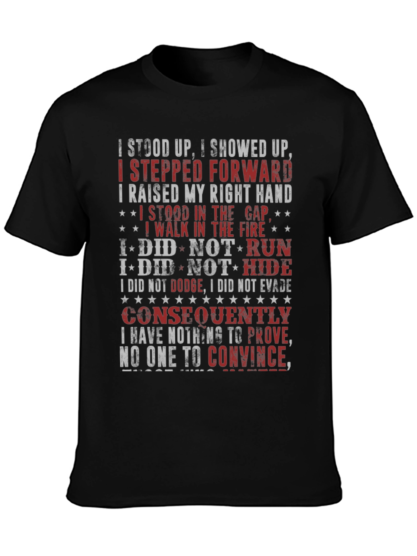 I Stood Up T-Shirt - Patriotic Design