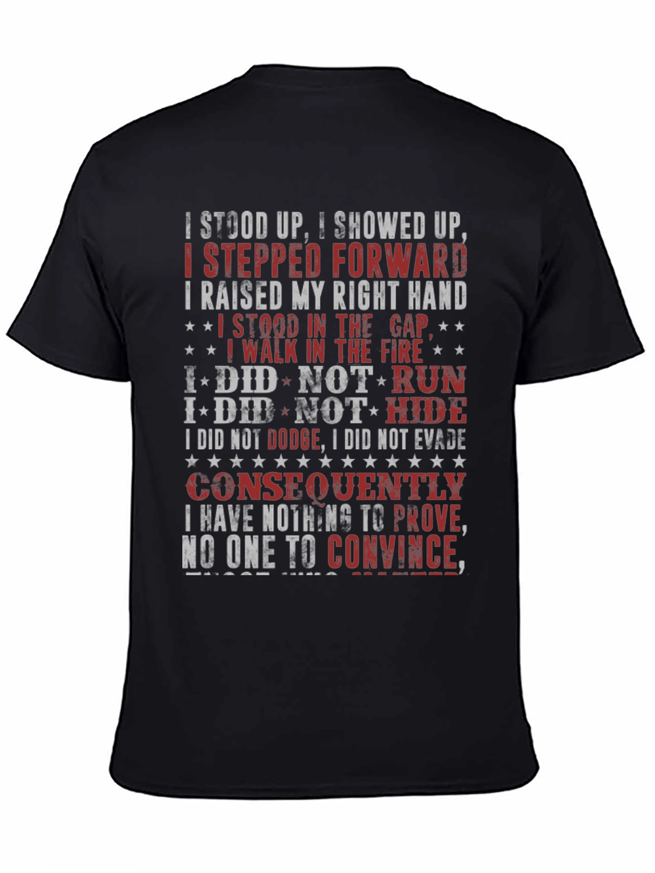I Stood Up T-Shirt - Patriotic Design