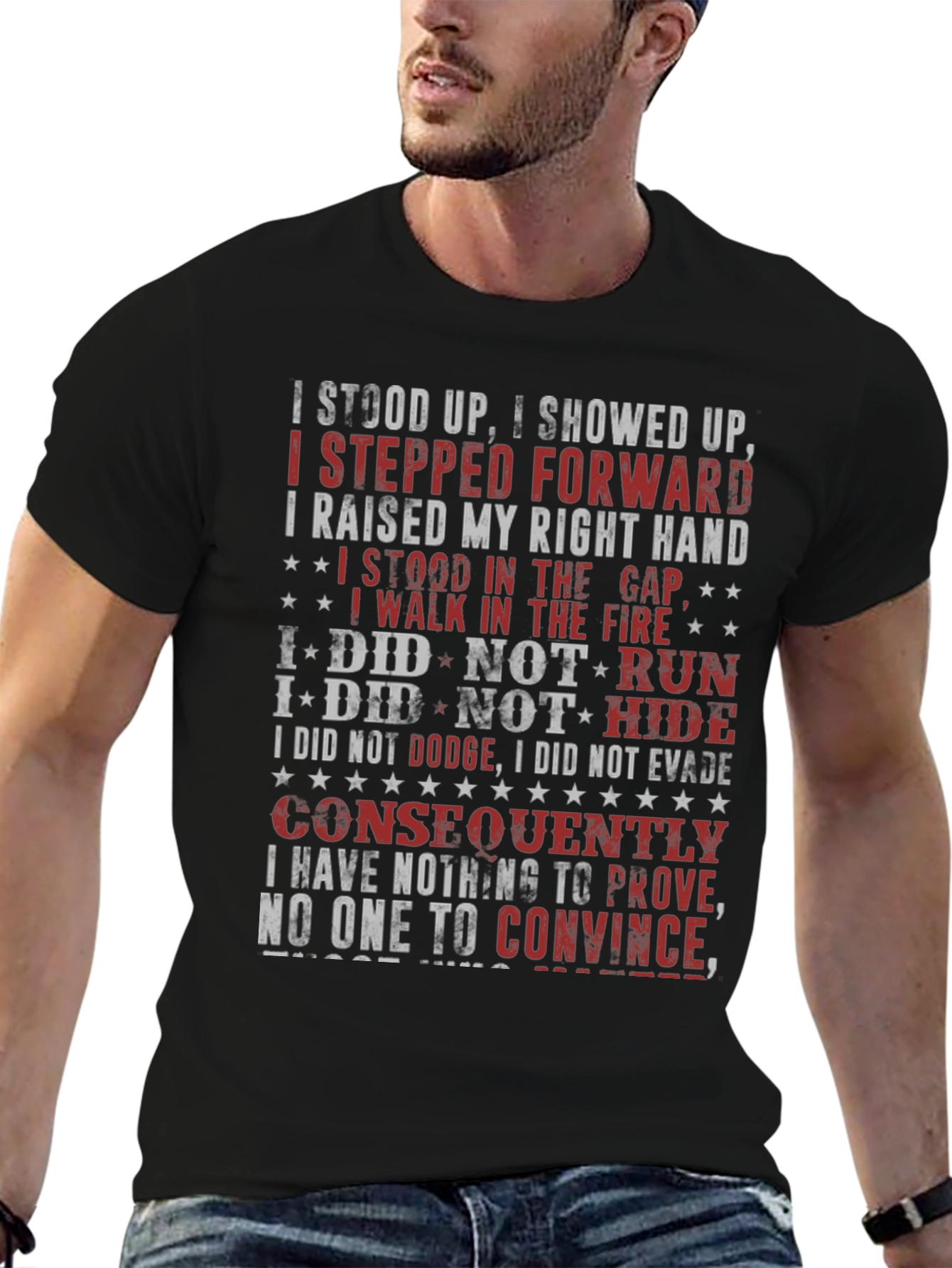 I Stood Up T-Shirt - Patriotic Design