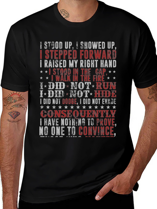 I Stood Up T-Shirt - Patriotic Design
