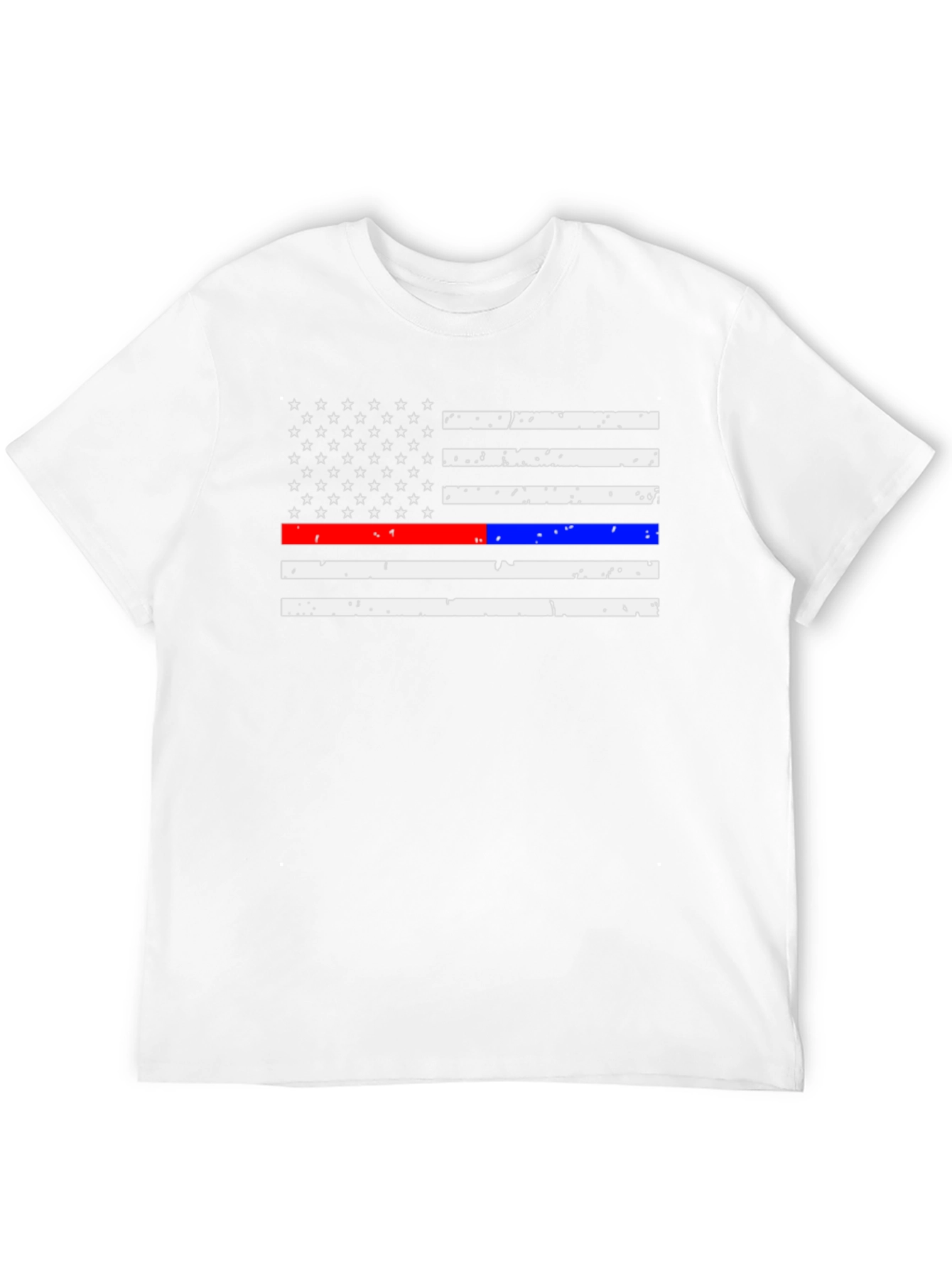 American Flag Thin Line T-Shirt