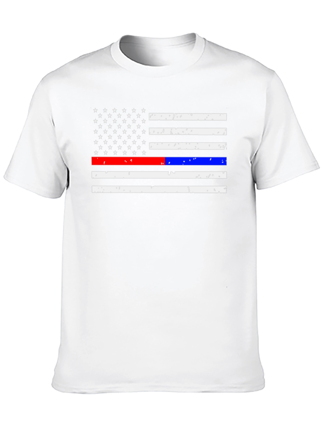 American Flag Thin Line T-Shirt