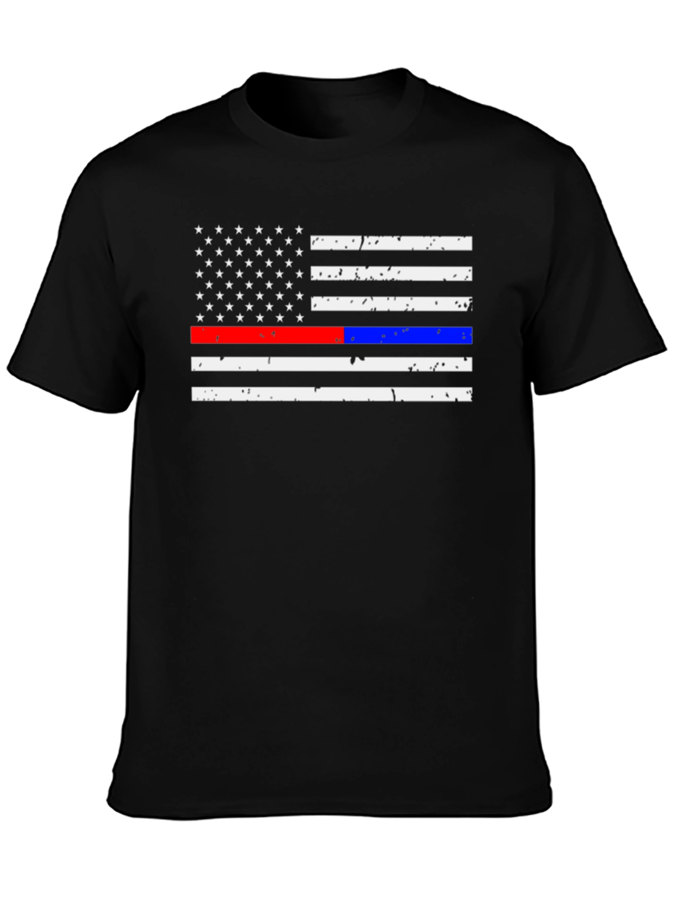 American Flag Thin Line T-Shirt