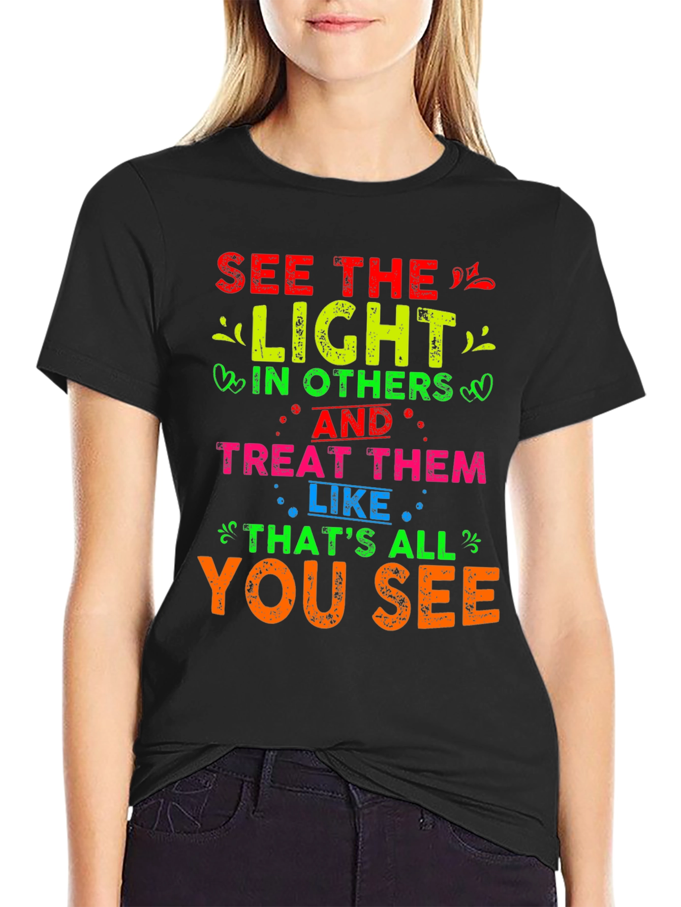 See The Light Graphic T-Shirt - Positive Message Tee