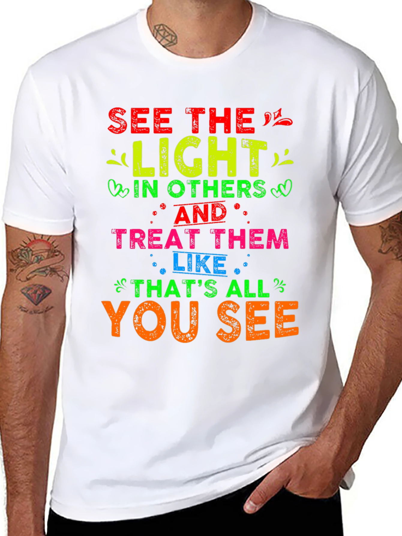 See The Light Graphic T-Shirt - Positive Message Tee