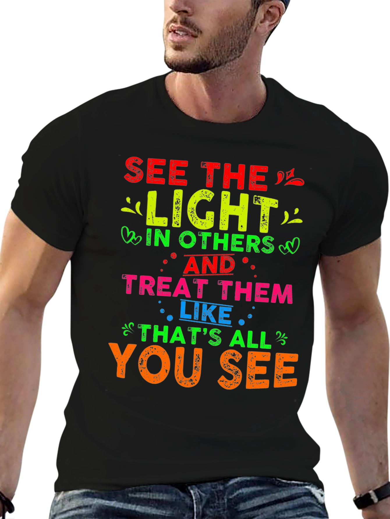 See The Light Graphic T-Shirt - Positive Message Tee