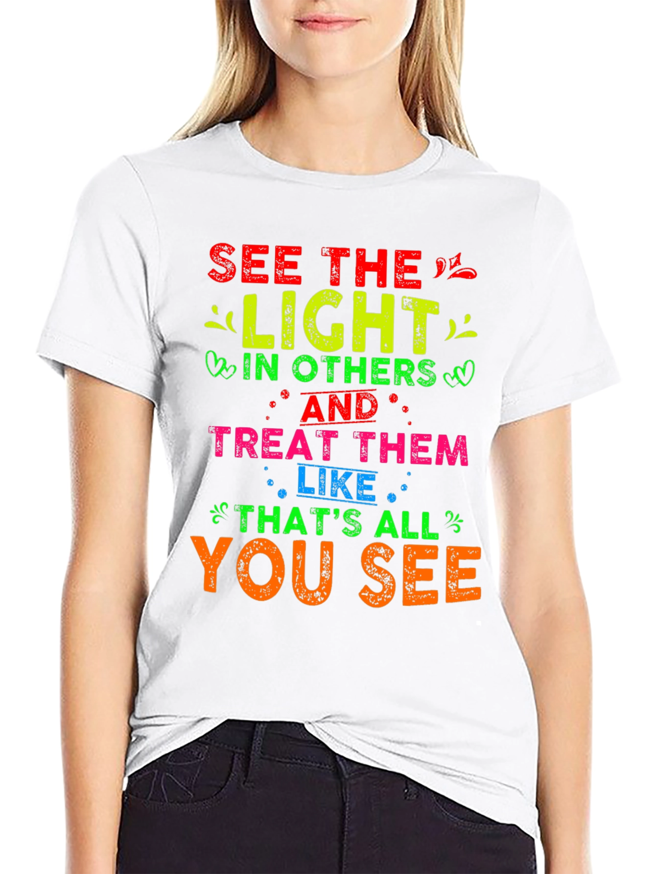 See The Light Graphic T-Shirt - Positive Message Tee