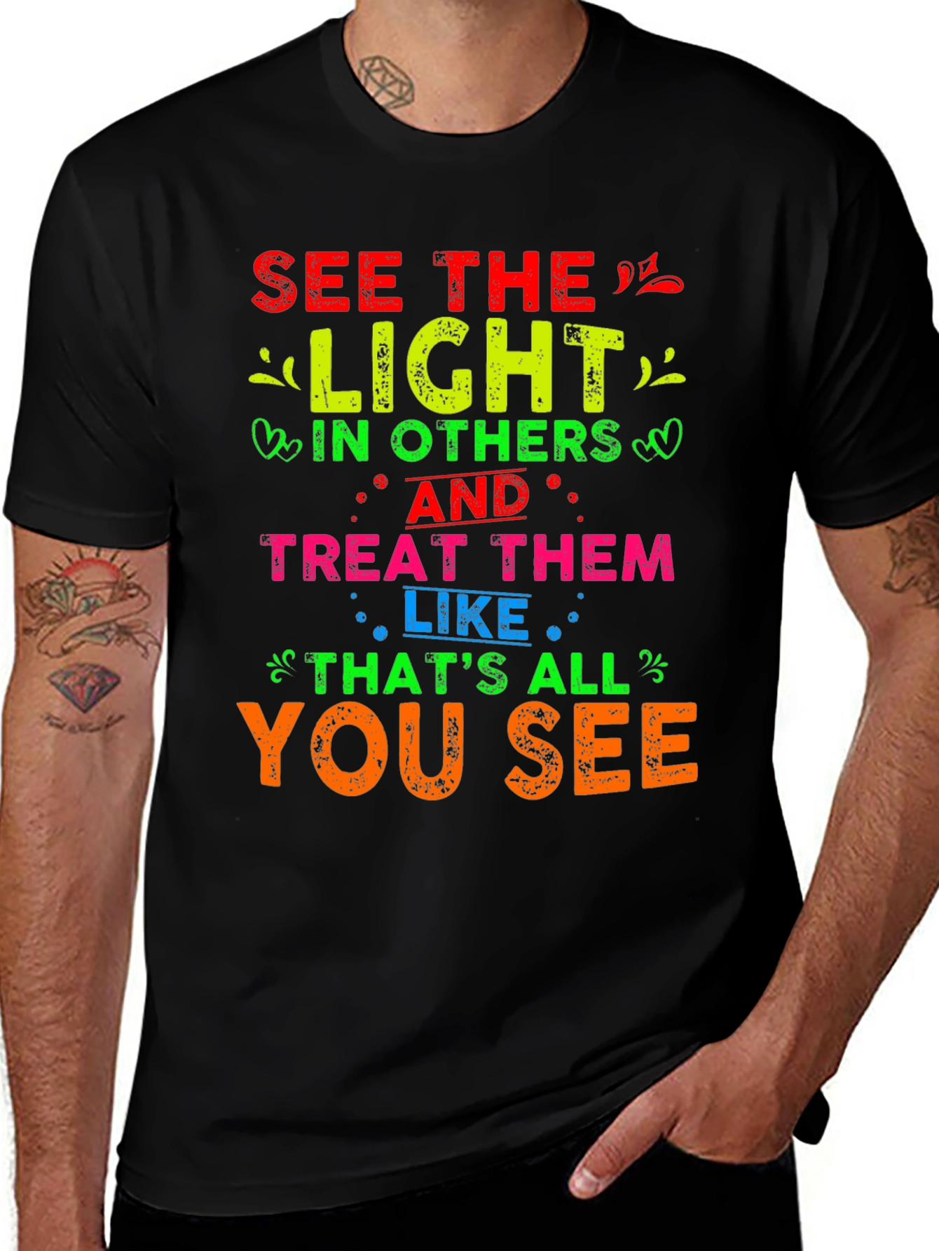 See The Light Graphic T-Shirt - Positive Message Tee