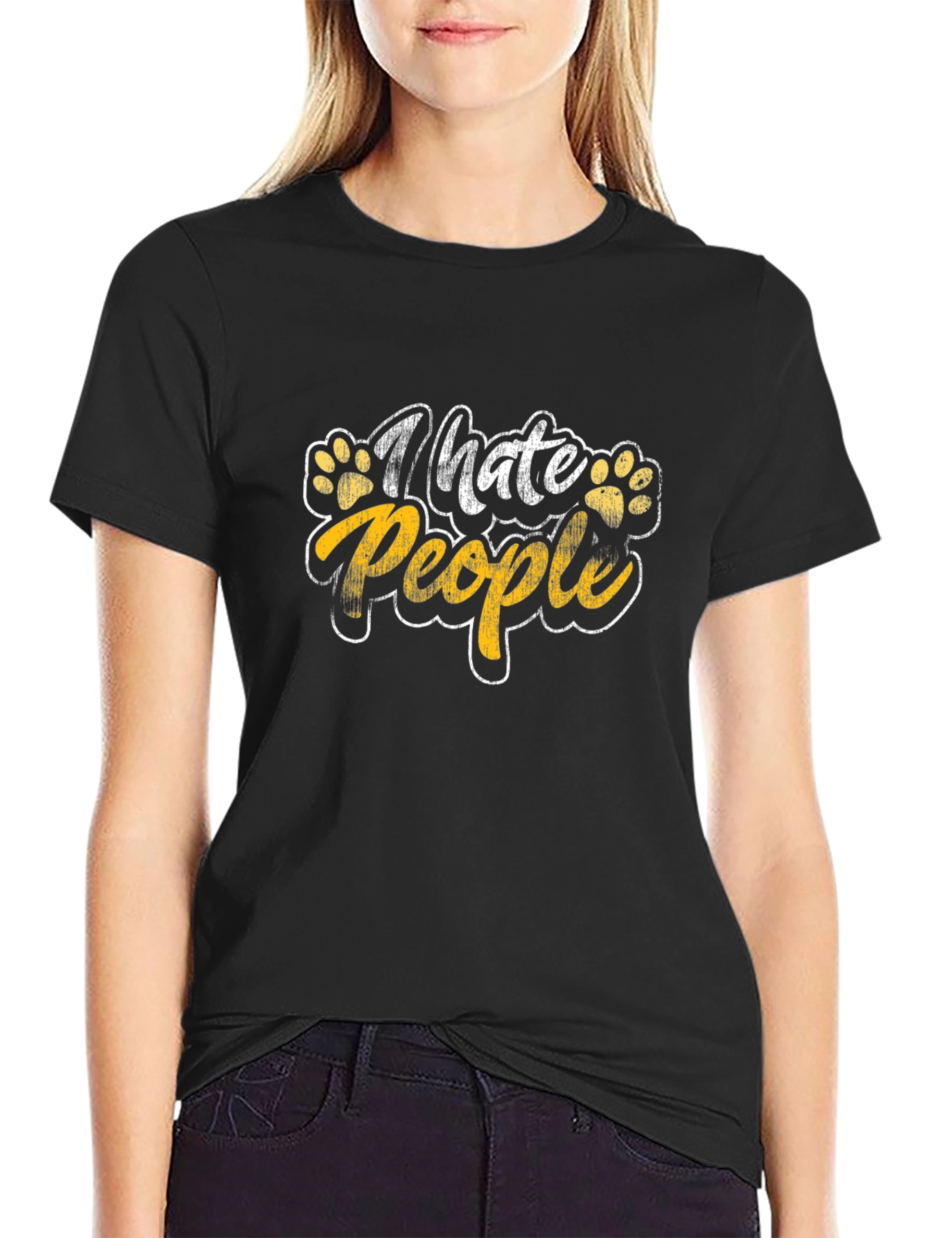 I Hate People T-Shirt - Novelty Graphic Tee
