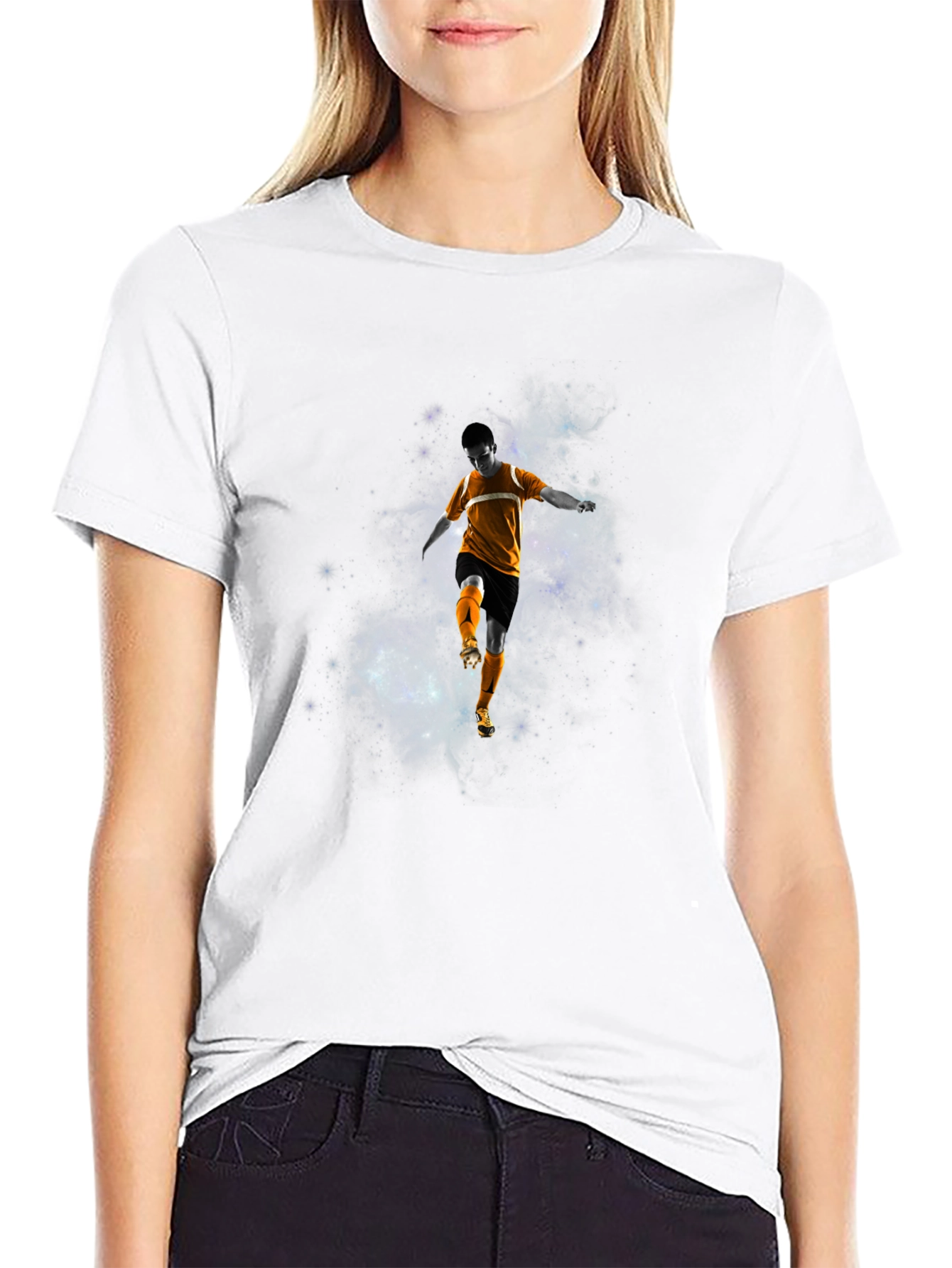 Cosmic Soccer Graphic Tee - Black