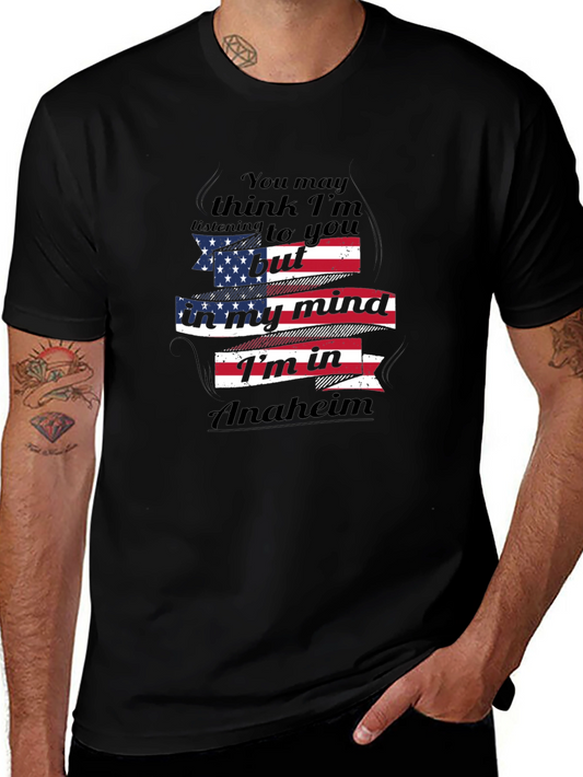 Anaheim Mind T-Shirt USA Flag Funny Travel Tee