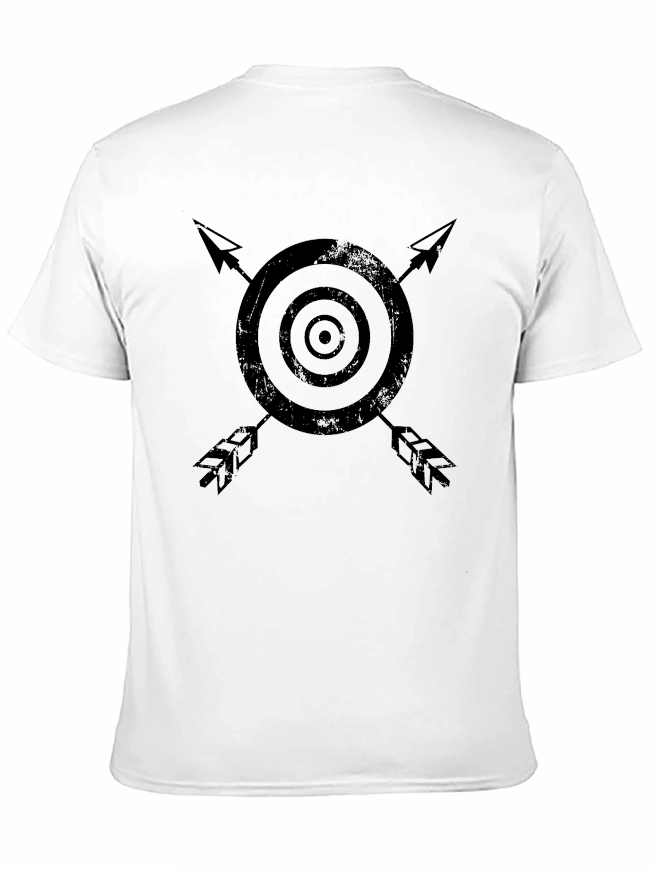 Target & Arrows Graphic Black Tee