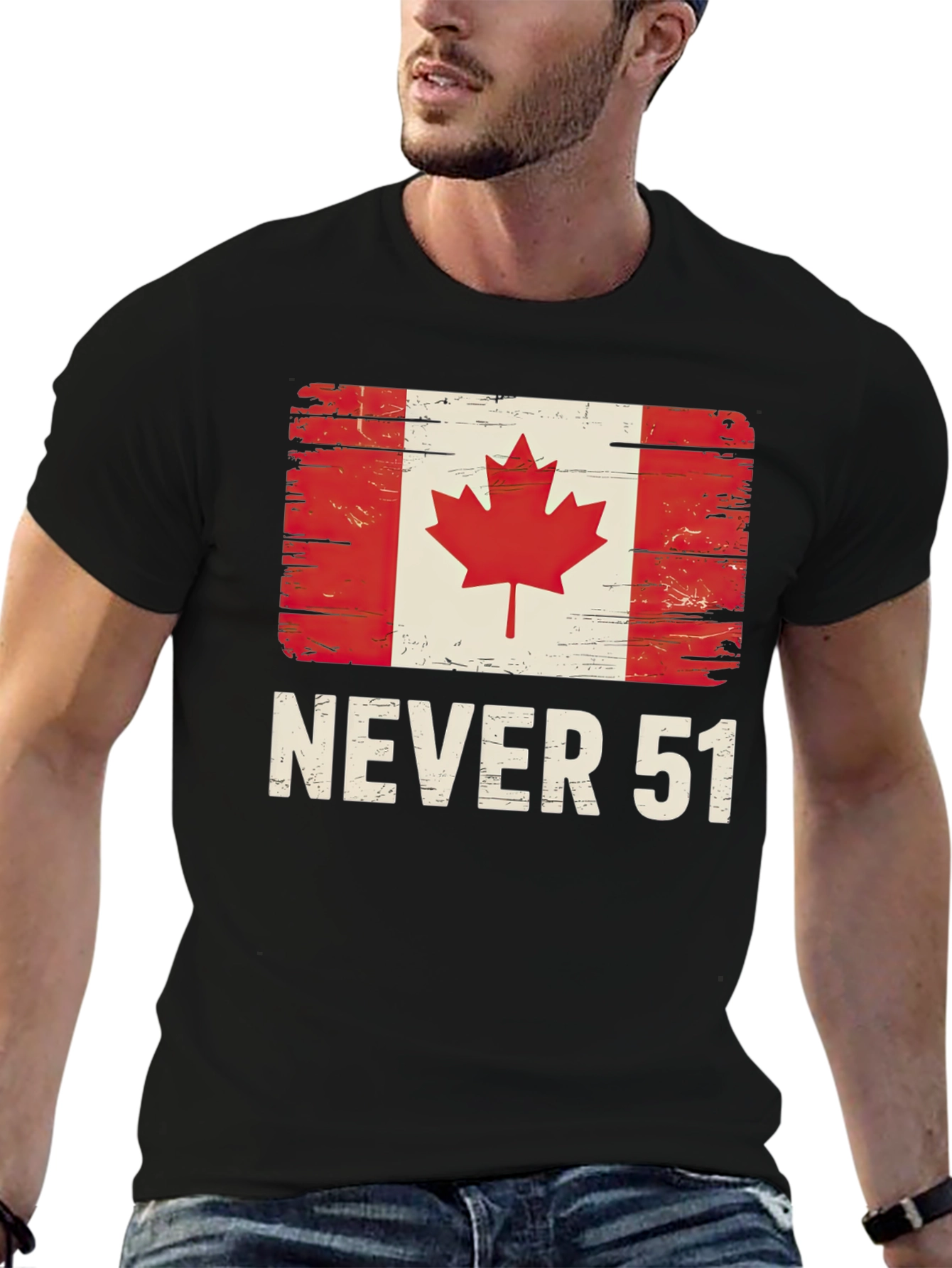 Never 51 Canada Flag T-Shirt