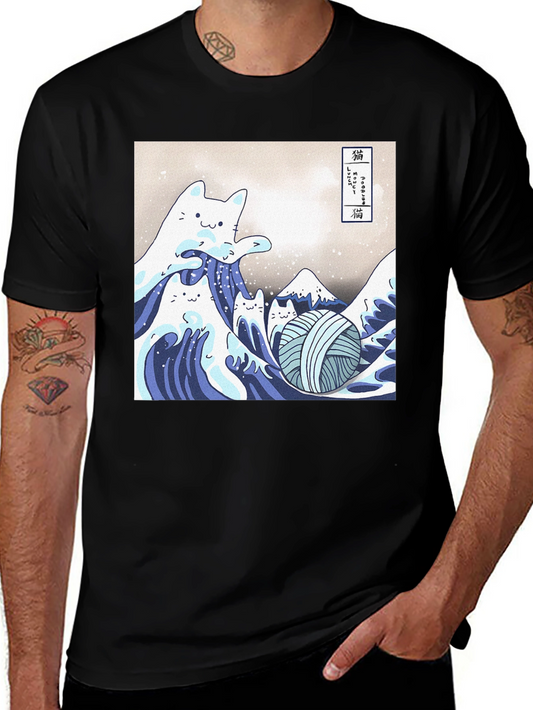 Great Wave Cat T-Shirt