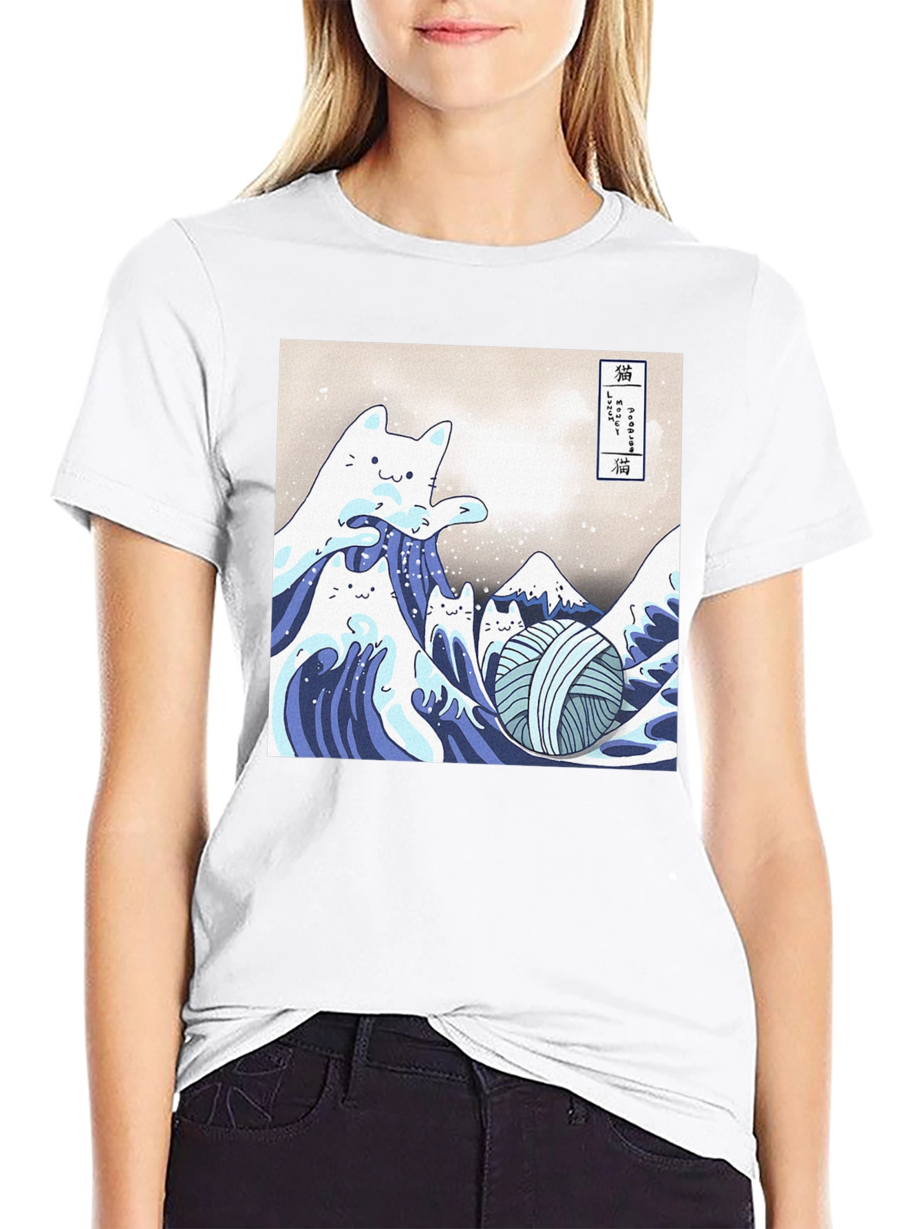 Great Wave Cat T-Shirt