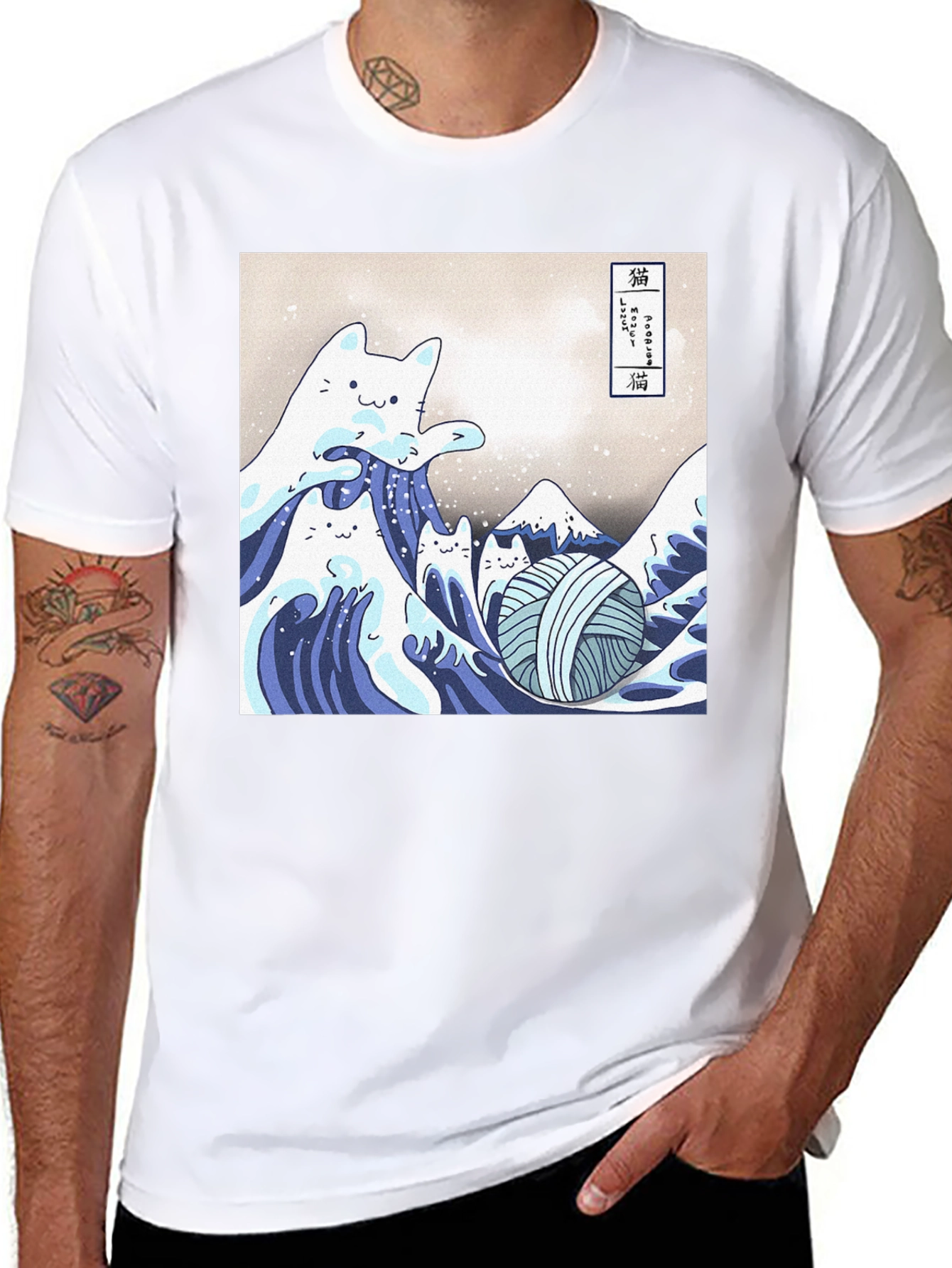 Great Wave Cat T-Shirt
