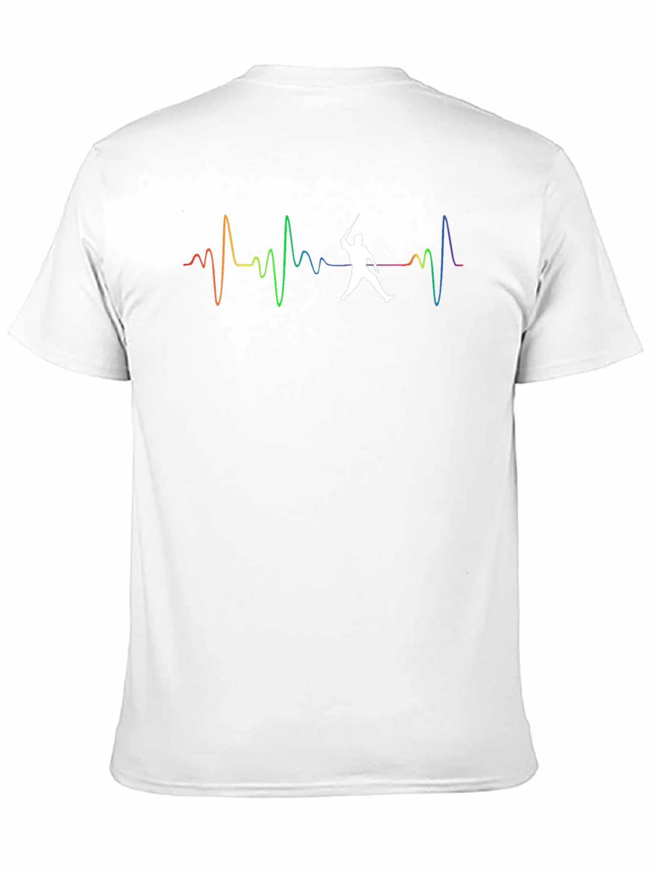Fencing Heartbeat Graphic T-Shirt